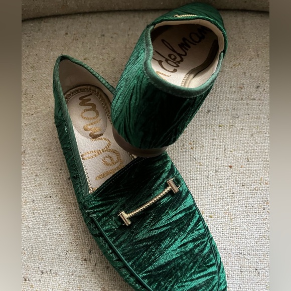 Sam Edelman Loraine Loafer Green Velvet - Picture 4 of 5